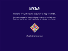 Tablet Screenshot of findingnektar.com